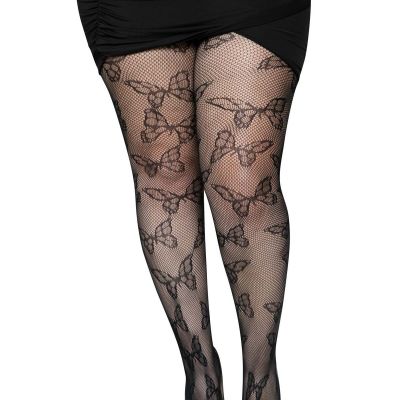 Brand New Plus Butterfly Fishnet Tights Leg Avenue 1412X